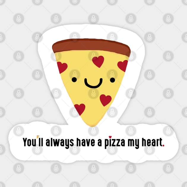 Pizza My Heart Sticker by staceyromanart